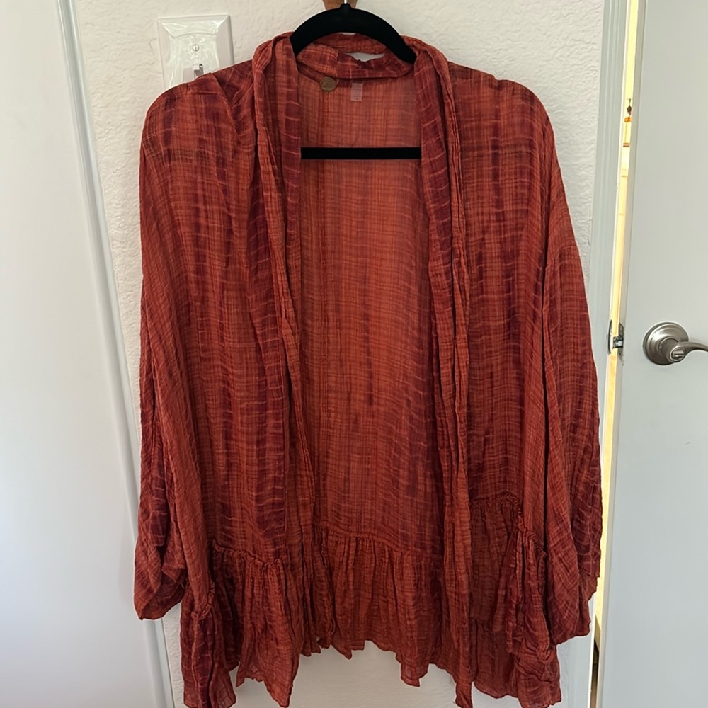 Free people one tie dye Kimono